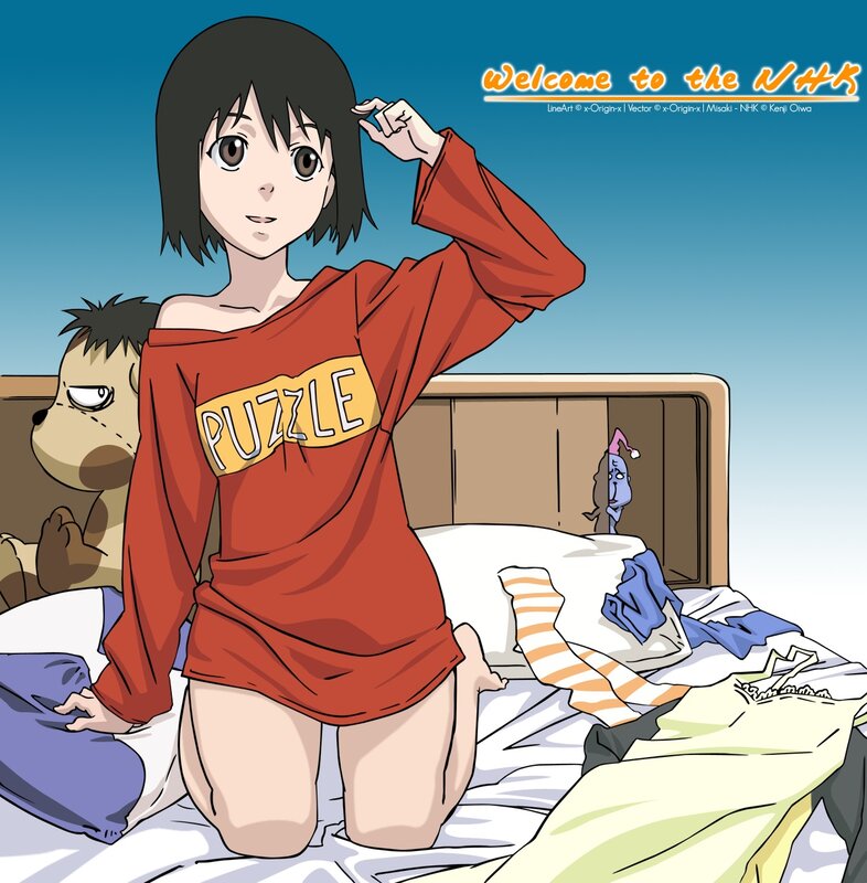 Anime girl in red shirt