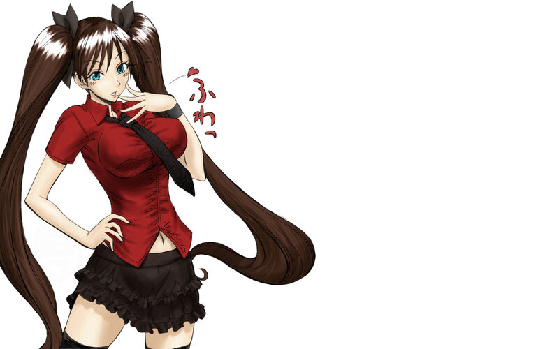 anime girl in red shirt