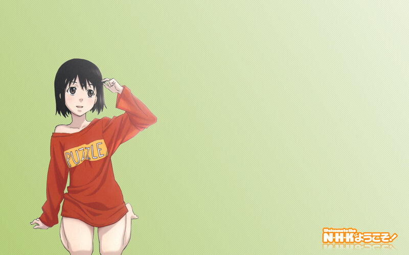 anime girl in red shirt
