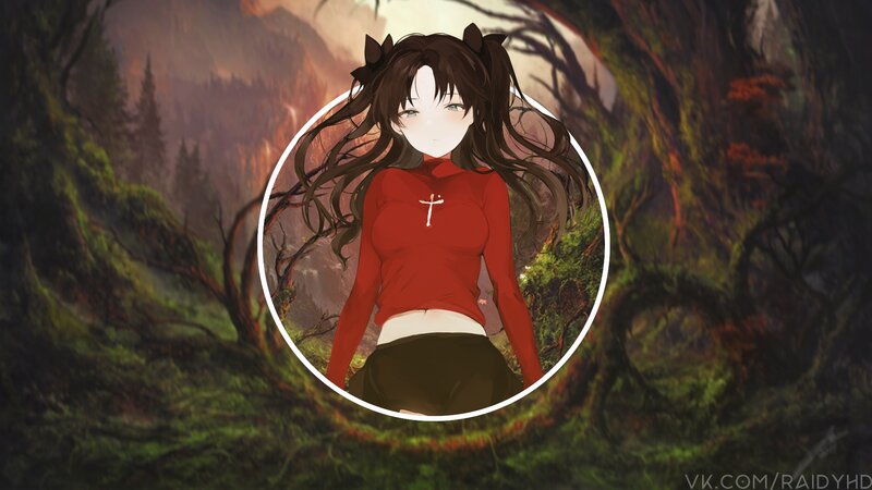 Anime Girl in Red Shirt — Dramatic, Sunset, Digital Art
