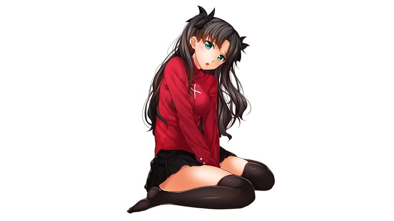 Anime Girl in Red Shirt — Neutral