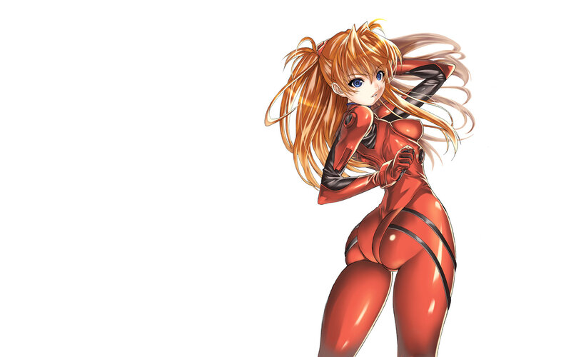 anime girl in red suit