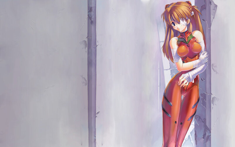 anime girl in red suit