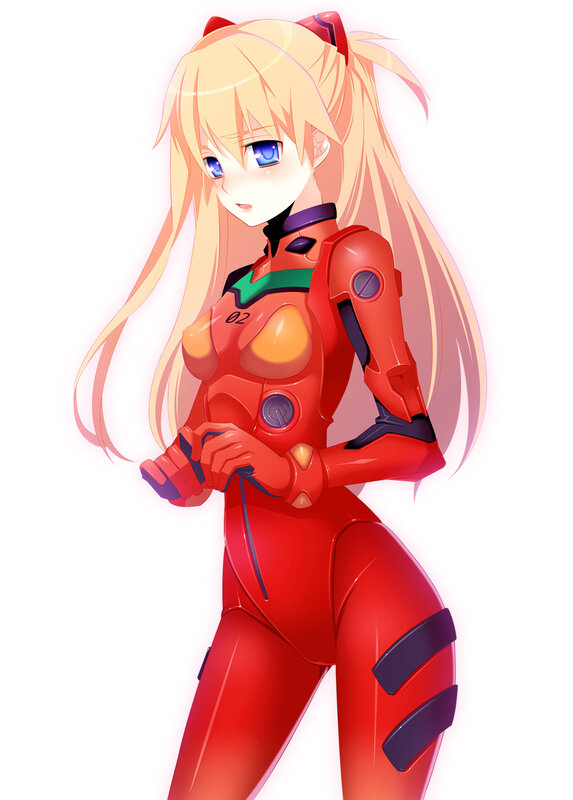 anime girl in red suit