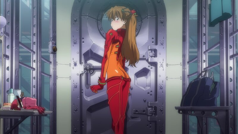 anime girl in red suit