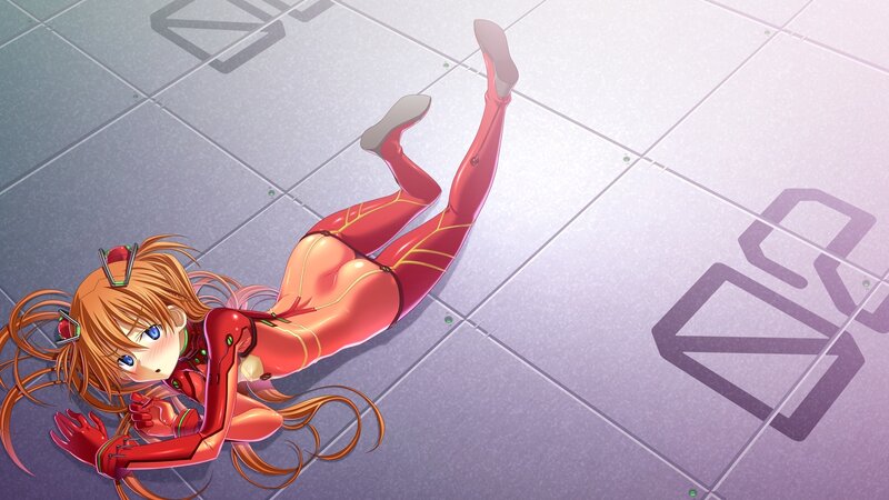anime girl in red suit