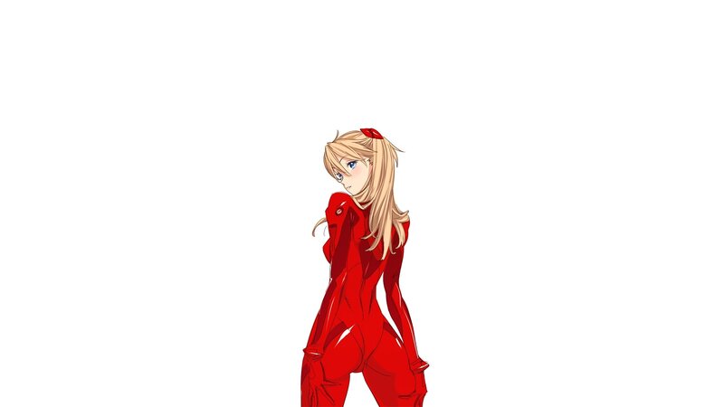 anime girl in red suit