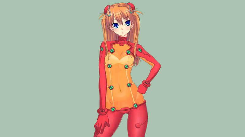 anime girl in red suit