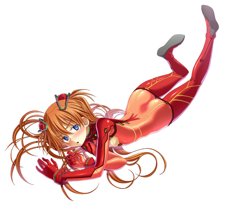 Anime girl in red suit