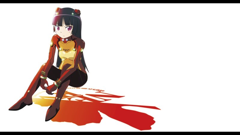 anime girl in red suit
