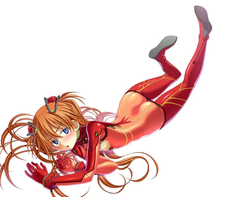 anime girl in red suit