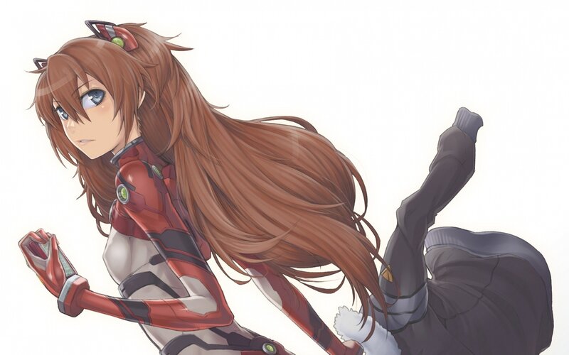 anime girl in red suit