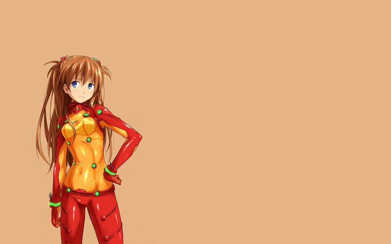 anime girl in red suit