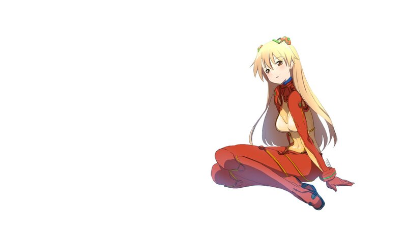 anime girl in red suit