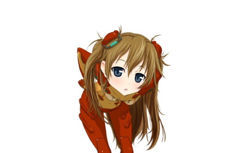anime girl in red suit