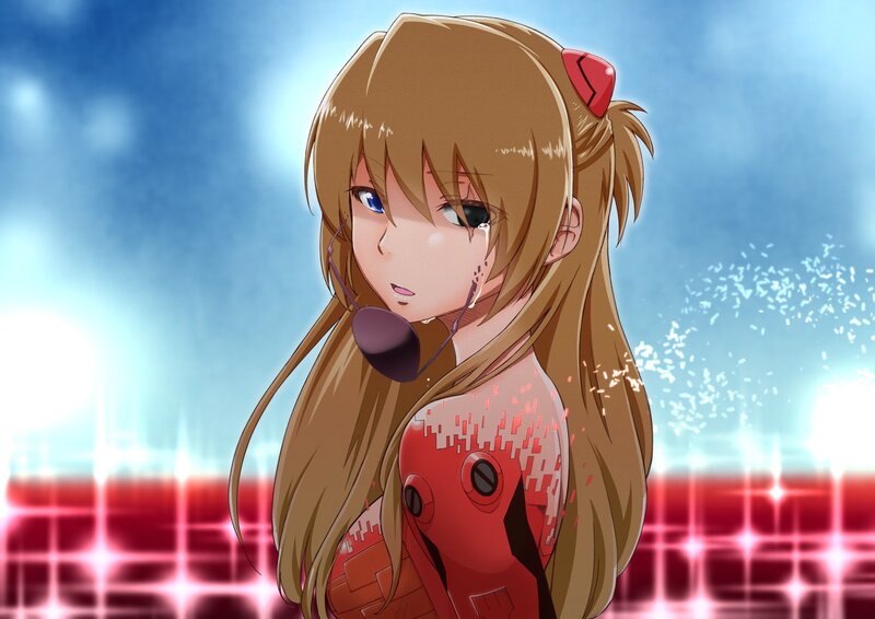 anime girl in red suit