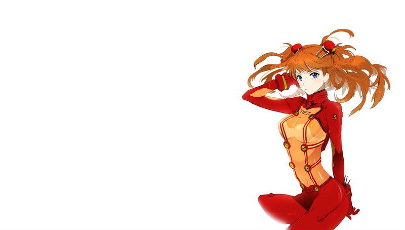 anime girl in red suit