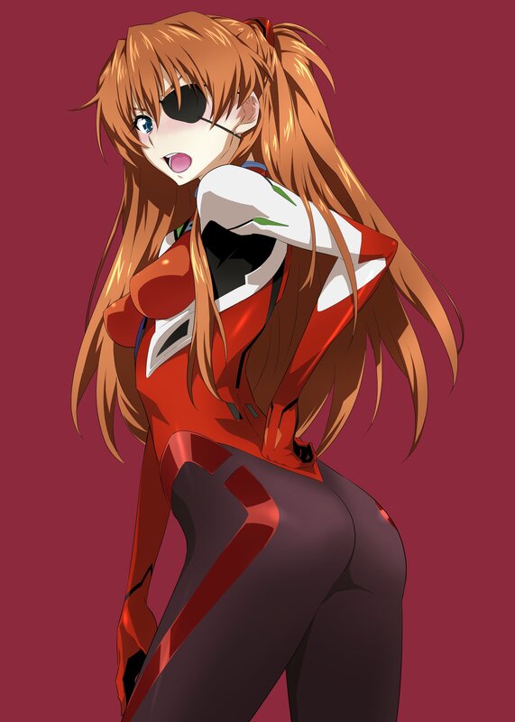anime girl in red suit