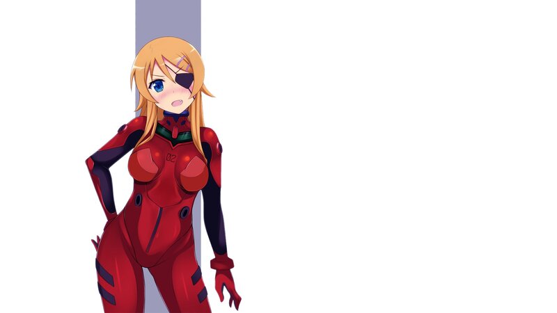 anime girl in red suit