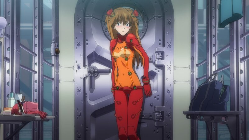 anime girl in red suit