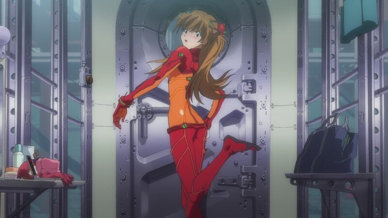 anime girl in red suit