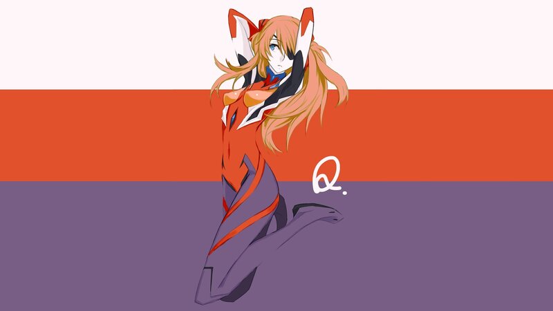anime girl in red suit