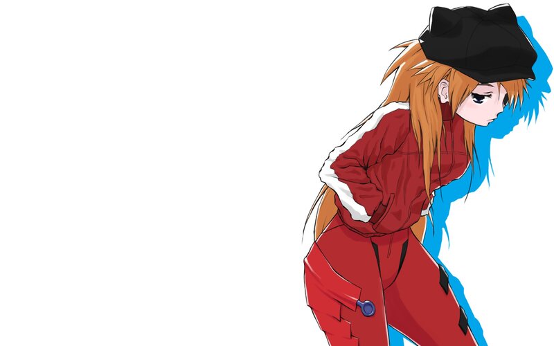 anime girl in red suit