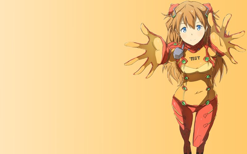 anime girl in red suit