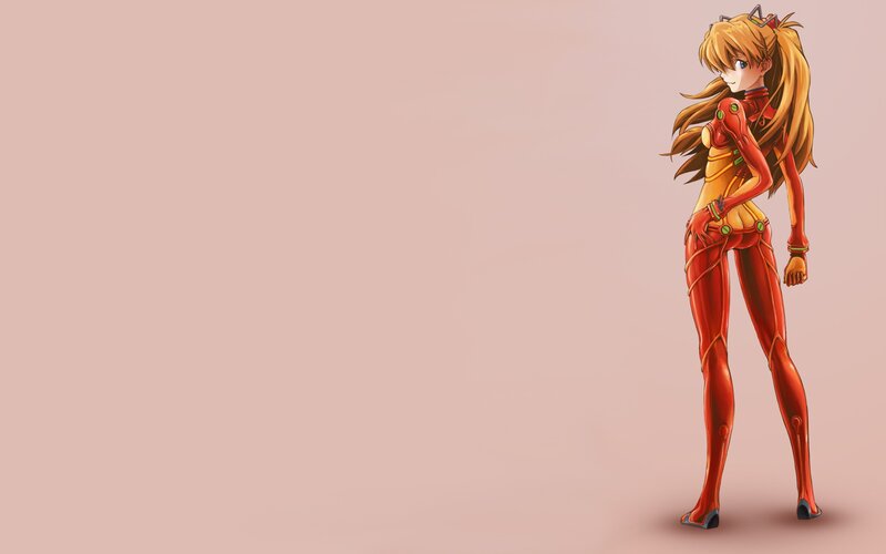 anime girl in red suit