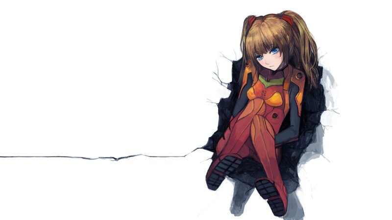 anime girl in red suit