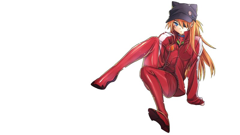 anime girl in red suit