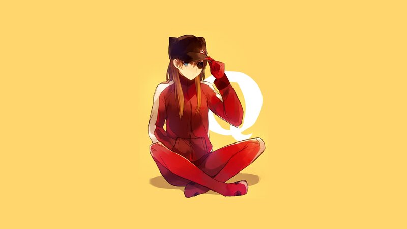 anime girl in red suit