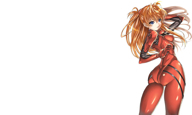 anime girl in red suit