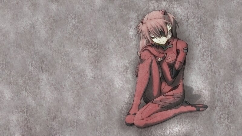 anime girl in red suit