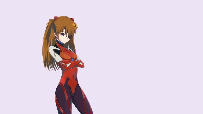 anime girl in red suit
