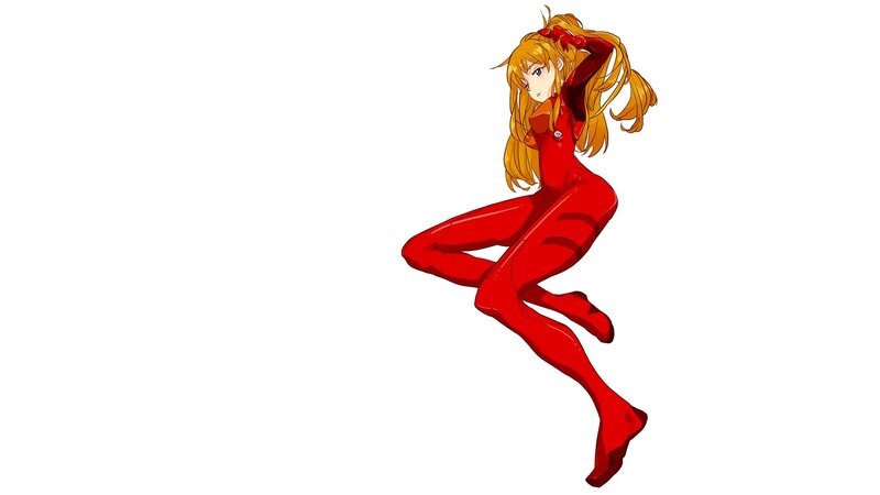 anime girl in red suit