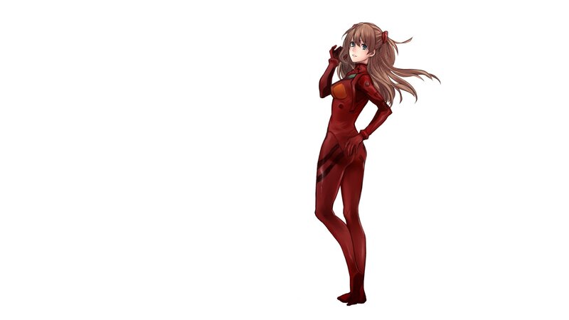 anime girl in red suit