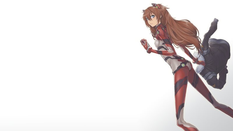 anime girl in red suit