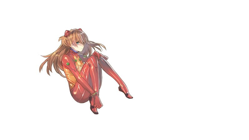 anime girl in red suit