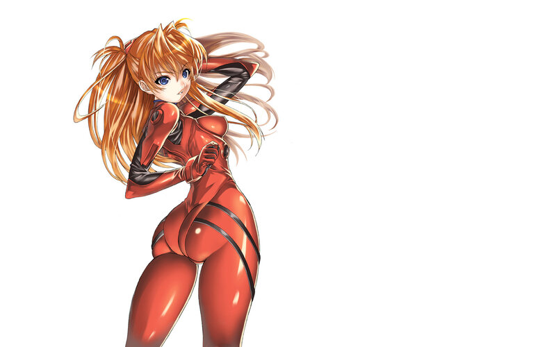 anime girl in red suit