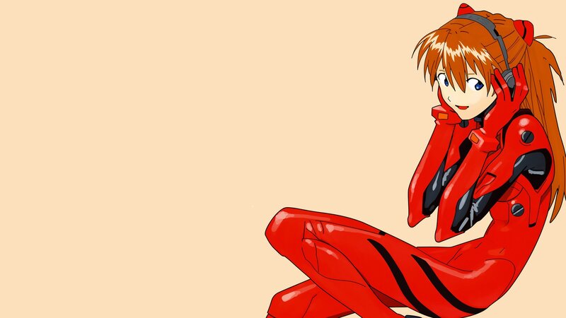 Anime Girl in Red Suit — Calm, Headset