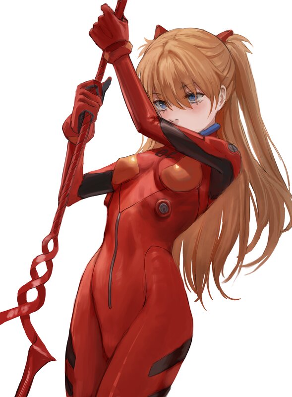 Anime Girl in Red Suit — Confident, Digital Art, Red Suit