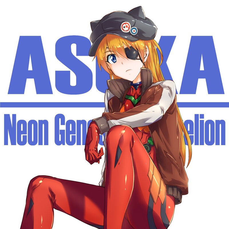 Anime Girl in Red Suit — Confident, Eyepatch