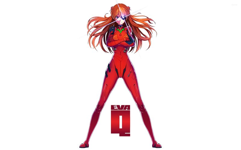 Anime Girl in Red Suit — Confident, Long Hair
