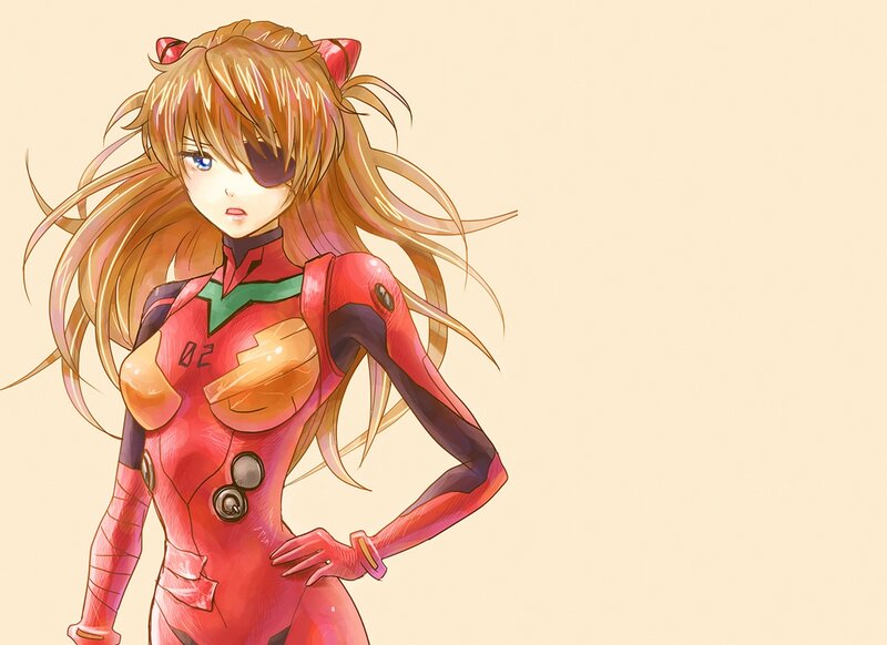 Anime Girl in Red Suit — Confident