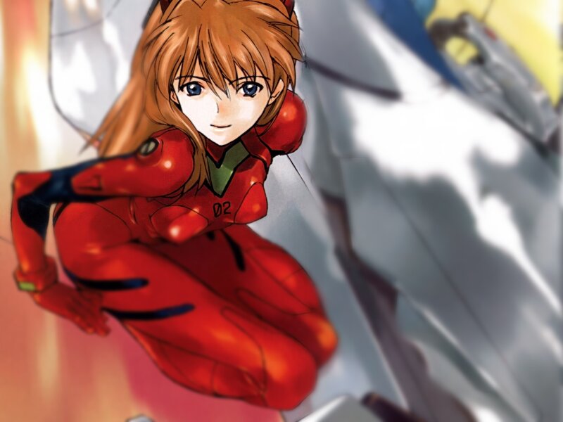 Anime Girl in Red Suit — Dramatic, Manga