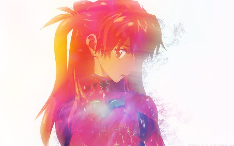 Anime Girl in Red Suit — Dramatic, Red Hair