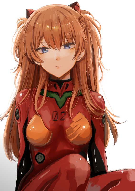 Anime Girl in Red Suit — Neutral, Digital Art, Cat Ears