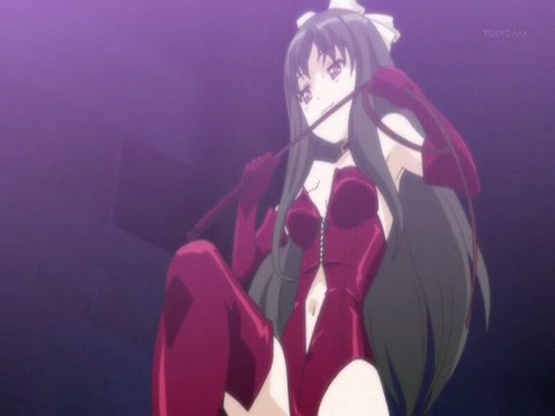 Anime Girl in Red Suit — Purple