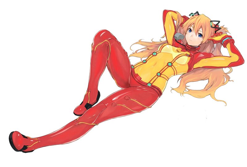 Anime Girl in Red Suit — Relaxed